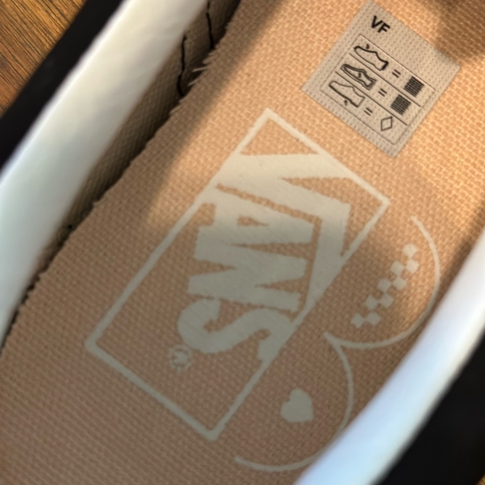 Vans Black Slip-On Sneakers,You Got This 9.5 - Picture 7 of 8